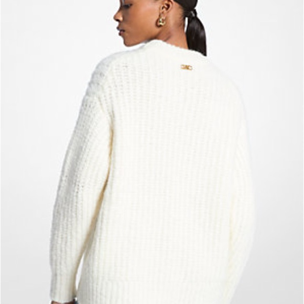 Micheal Kors White Cable Knit sweater